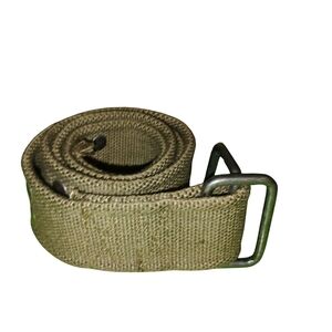 Men's Army Green Canvas Adjustable Belt Size 32